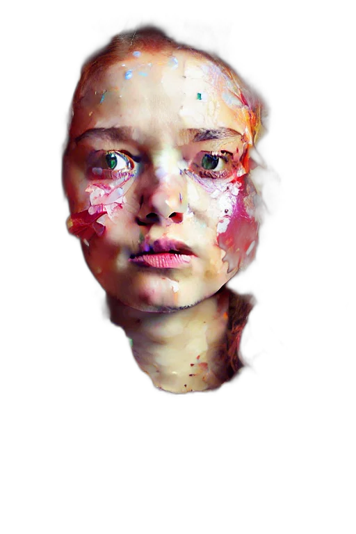face, mask, crown, creature transparent PNG cut-out