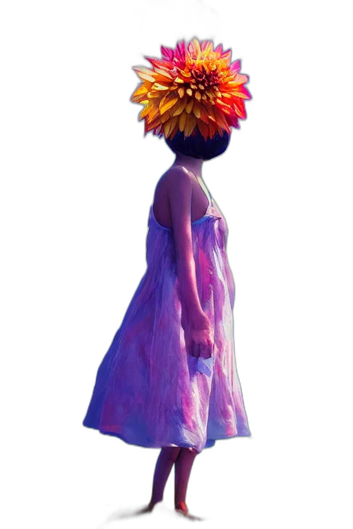 dress, flower, crown, umbrella transparent PNG cut-out