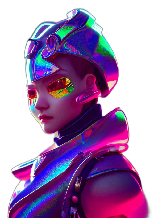 robot, mask, face, jacket transparent PNG cut-out