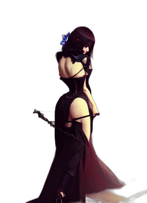 dress, staff, weapon, sword transparent PNG cut-out