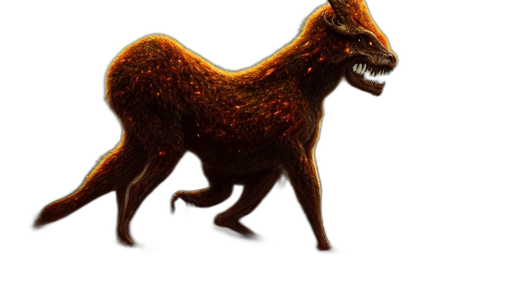 creature, animal, dragon, staff transparent PNG cut-out