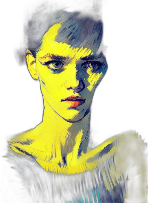 face, creature, mask, hair transparent PNG cut-out