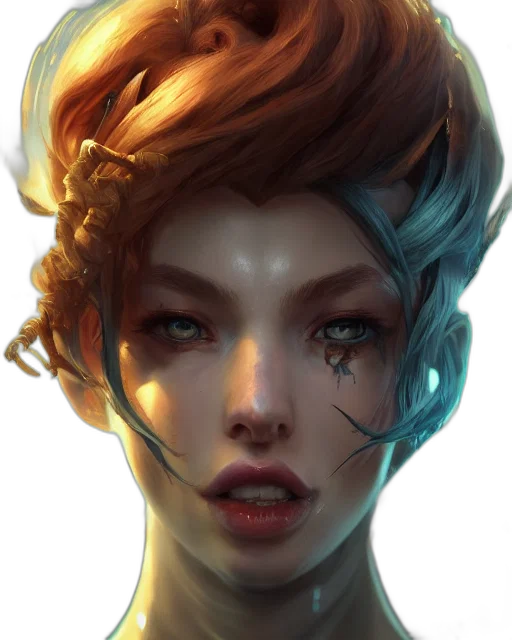 face, mask, crown, staff transparent PNG cut-out