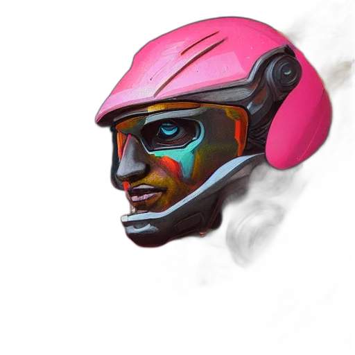 mask, face, robot, concept art transparent PNG cut-out