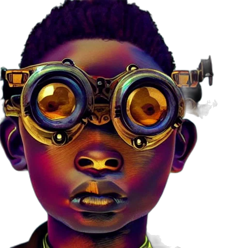 face, mask, concept art, comic book art transparent PNG cut-out