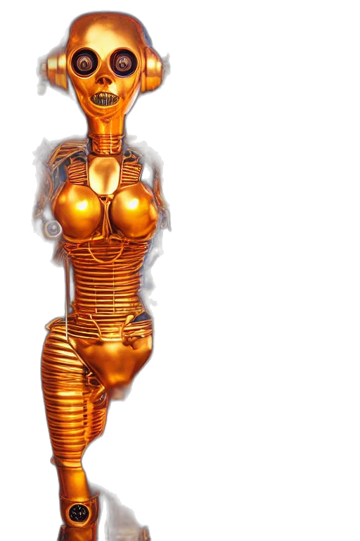 robot, jewelry, dress, mask transparent PNG cut-out