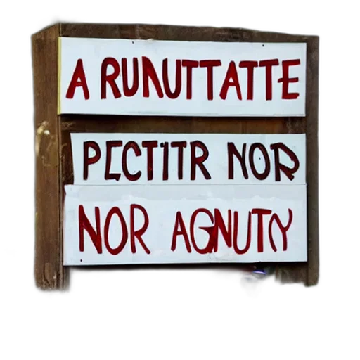 furniture, staff, sign, says transparent PNG cut-out
