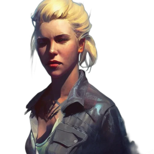 jacket, face, staff, concept art transparent PNG cut-out