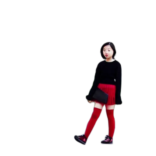 dress, jacket, staff, shoes transparent PNG cut-out