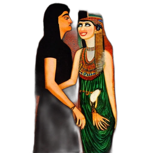jewelry, dress, oil painting, pixel art transparent PNG cut-out