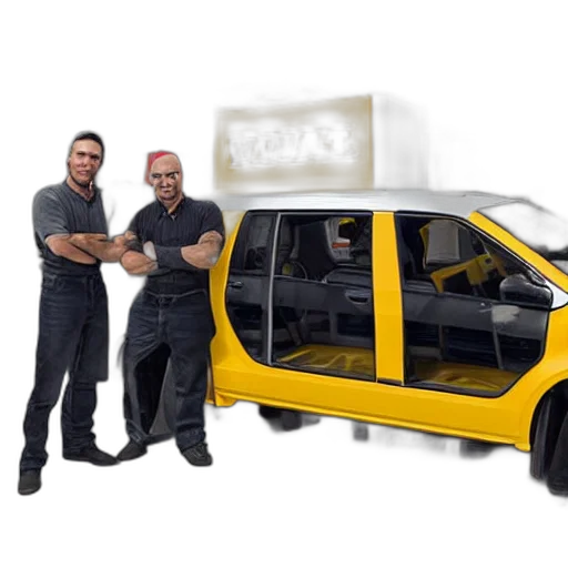car, staff, 3d render, concept art transparent PNG cut-out