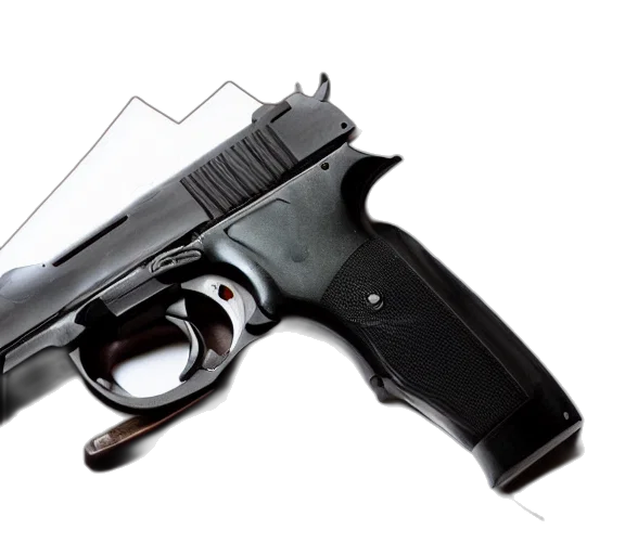 weapon, 3d render, photorealistic, full transparent PNG cut-out