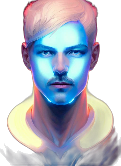 face, mask, staff, robot transparent PNG cut-out
