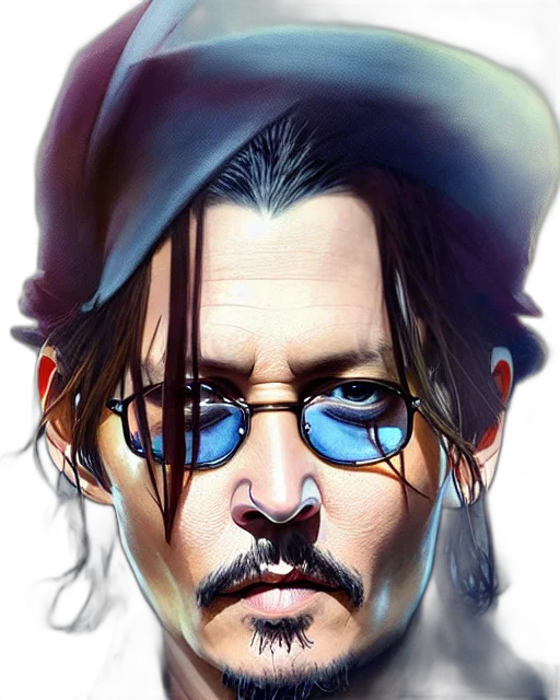 face, hat, photorealistic, comic book art transparent PNG cut-out