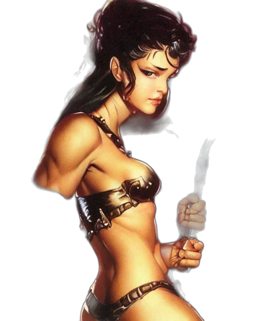 sword, staff, jewelry, fantasy art transparent PNG cut-out
