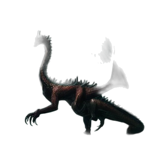 dragon, creature, animal, staff transparent PNG cut-out