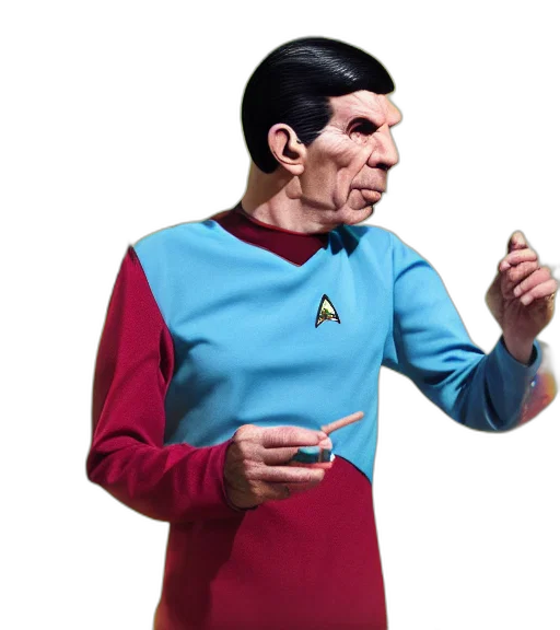 staff, concept art, outer space, spock transparent PNG cut-out