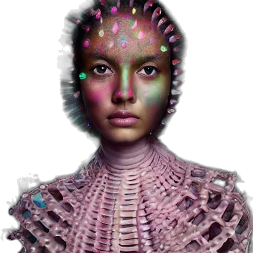 face, hair, robot, jewelry transparent PNG cut-out