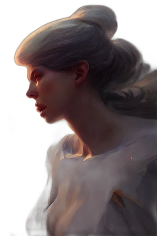 face, crown, hair, dragon transparent PNG cut-out