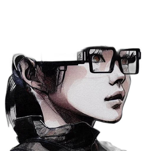 robot, face, mask, jacket transparent PNG cut-out
