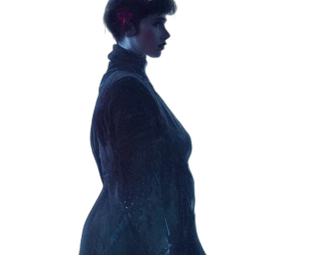 jacket, dress, staff, face transparent PNG cut-out