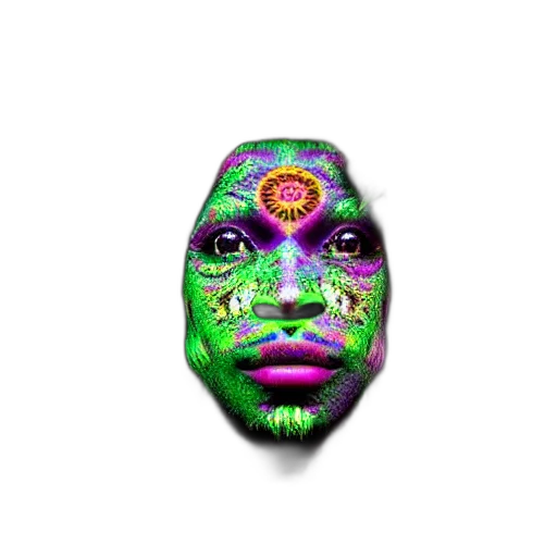 mask, face, creature, jewelry transparent PNG cut-out