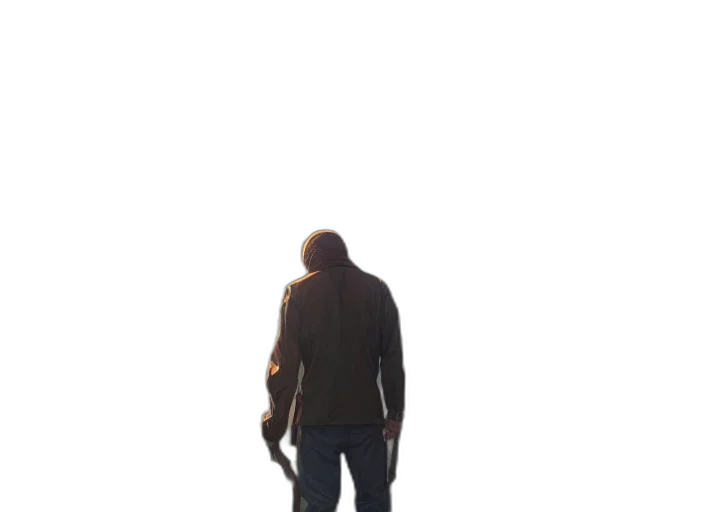 jacket, staff, weapon, sword transparent PNG cut-out