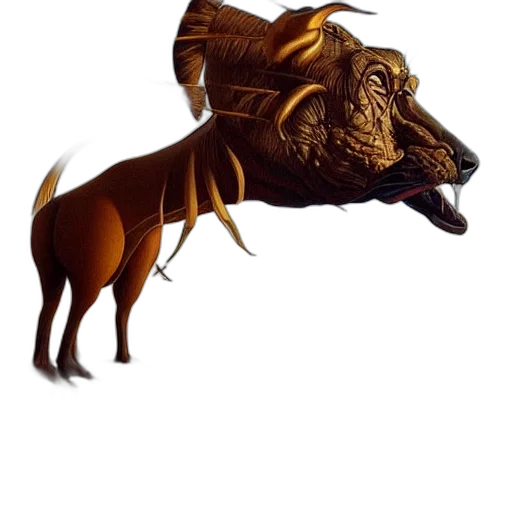 animal, dragon, creature, staff transparent PNG cut-out