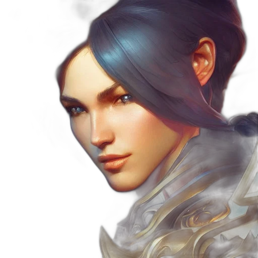 face, staff, dragon, weapon transparent PNG cut-out