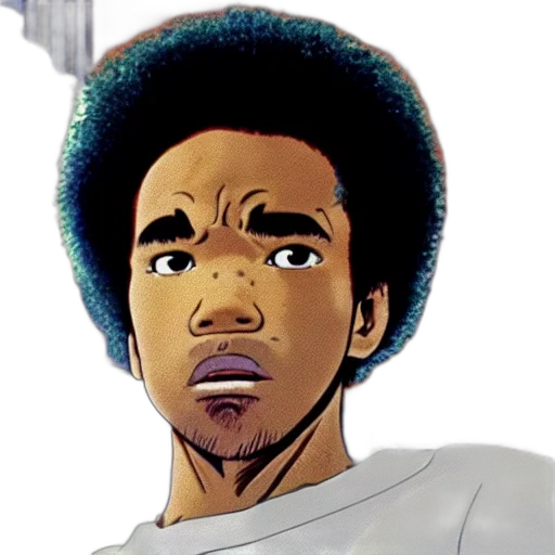face, comic book art, cartoon, anime transparent PNG cut-out
