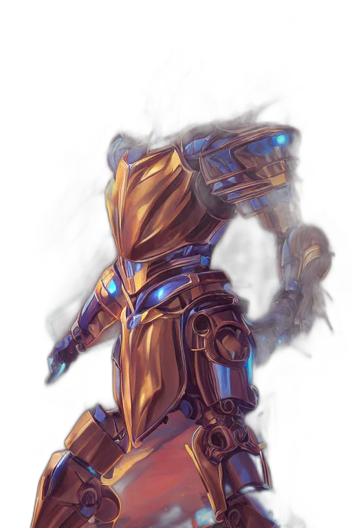 robot, sword, weapon, mask transparent PNG cut-out