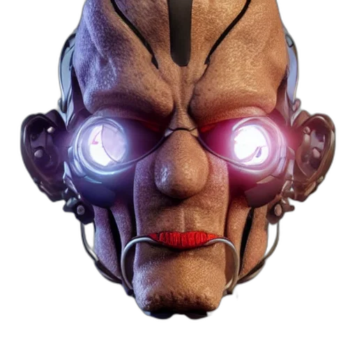 mask, robot, face, creature transparent PNG cut-out