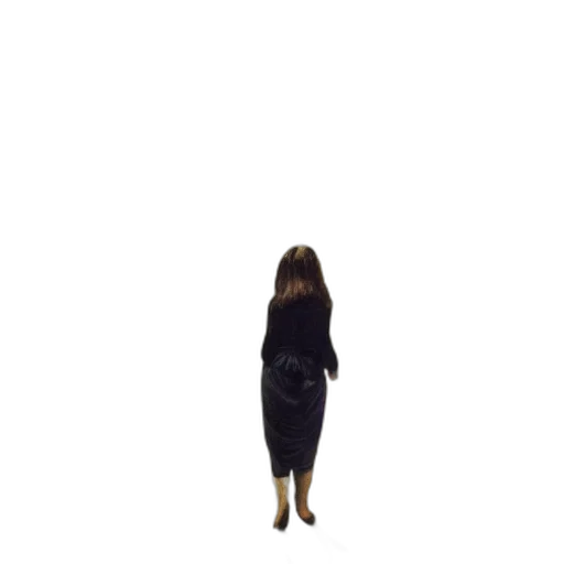 dress, hair, creature, jacket transparent PNG cut-out