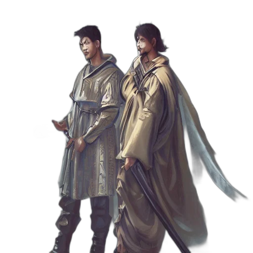 sword, jacket, staff, concept art transparent PNG cut-out