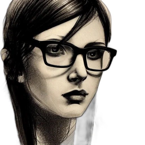face, staff, comic book art, concept art transparent PNG cut-out