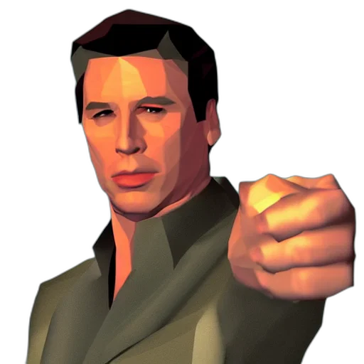 jacket, staff, weapon, face transparent PNG cut-out