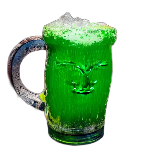 bottle, crown, 3d render, photorealistic transparent PNG cut-out