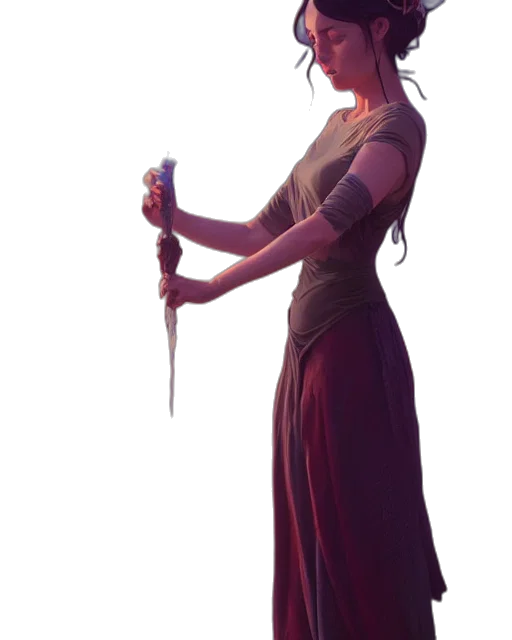 staff, dress, sword, weapon transparent PNG cut-out