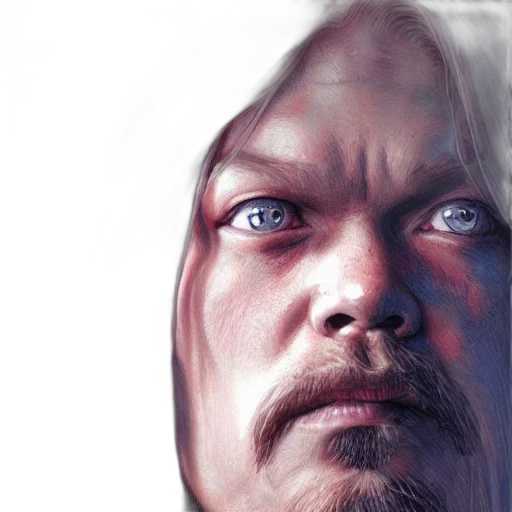 face, robot, photorealistic, comic book art transparent PNG cut-out