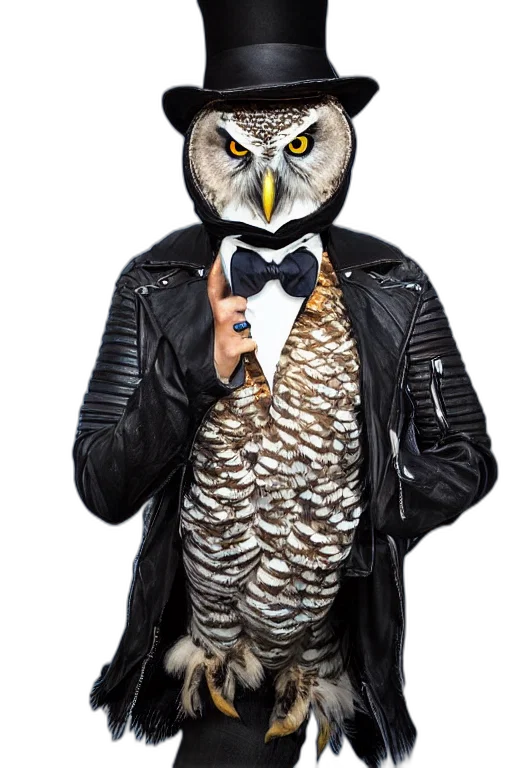 jacket, animal, mask, staff transparent PNG cut-out