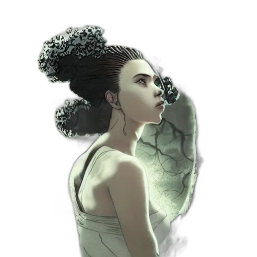 crown, face, hair, dress transparent PNG cut-out