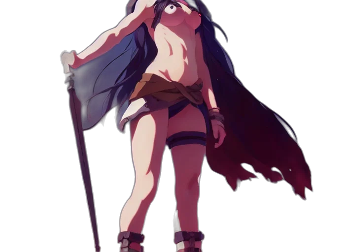 sword, dress, staff, weapon transparent PNG cut-out