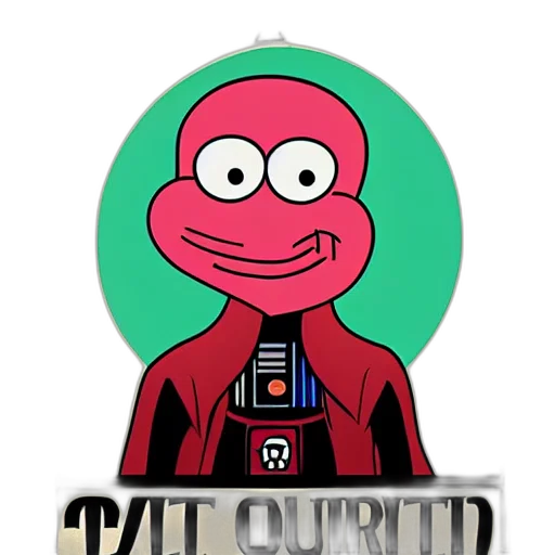 jacket, creature, robot, staff transparent PNG cut-out