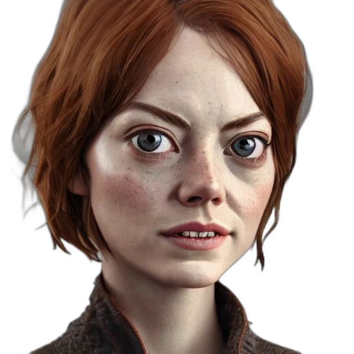 face, staff, jacket, robot transparent PNG cut-out