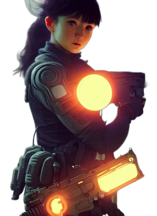 weapon, staff, robot, jacket transparent PNG cut-out