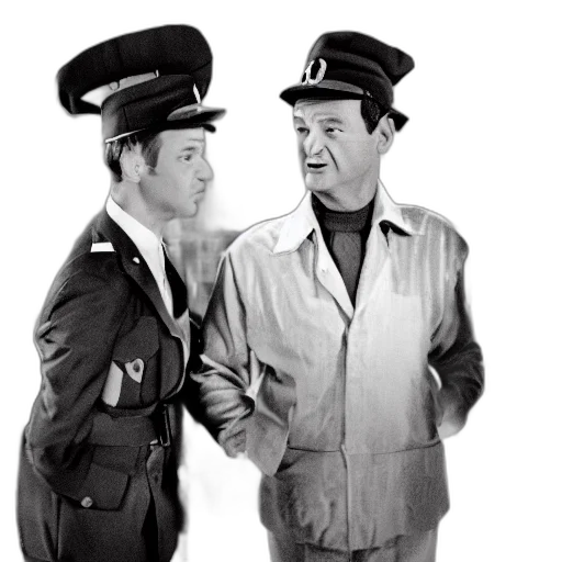 staff, jacket, hat, city street transparent PNG cut-out