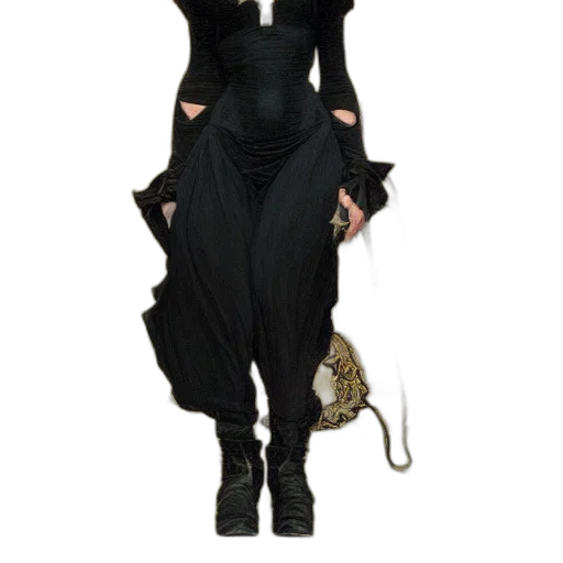 dress, jacket, dark, painting transparent PNG cut-out