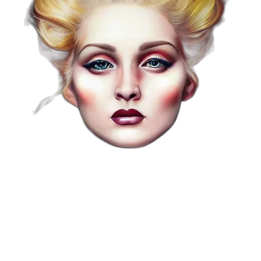 face, crown, hair, mask transparent PNG cut-out