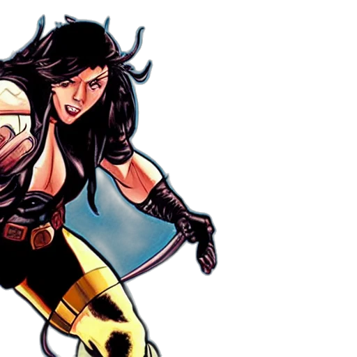 comic book art, concept art, scarlett, johansson transparent PNG cut-out