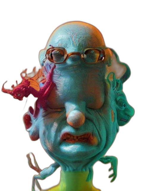 mask, face, creature, staff transparent PNG cut-out